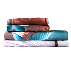Luxury 7D Floral Bedsheet with Pillow Covers β Premium Soft Double Bed Sheet | Elegant Flower Printed Bedding Set for Bedroom Decor