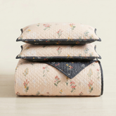 Premium Quilted Bedspread Set with Pillow Covers | Floral Printed Bed Cover | RVS Decor