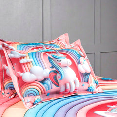 Luxury 7D Floral Bedsheet with Pillow Covers β Premium Soft Double Bed Sheet | Elegant Flower Printed Bedding Set for Bedroom Decor