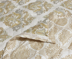 RVS Decor Luxury Reversible Damask Comforter – Premium Bed Quilt | Elegant Gold Design | Soft & Lightweight