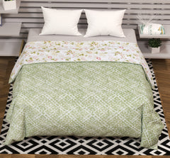 Reversible Floral Comforter for Double Bed – Soft Microfiber Quilt | Lightweight All Season Bedding