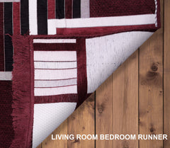 RVS Decor Premium Velvet Geometric Rug 5x7 Feet for Living Room | Soft Luxury Area Rug | Modern Floor Carpet
