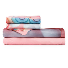 Luxury 7D Floral Bedsheet with Pillow Covers – Premium Soft Double Bed Sheet | Elegant Flower Printed Bedding Set for Bedroom Decor