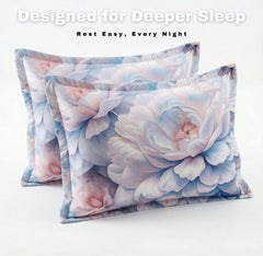 Luxury 7D Floral Bedsheet with Pillow Covers – Premium Soft Double Bed Sheet | Elegant Flower Printed Bedding Set for Bedroom Decor